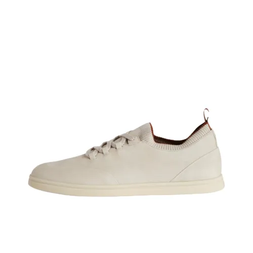 Loro Piana Soho Walk Low Топ Скейтборд Кроссовки Мужские Миндально-Белые