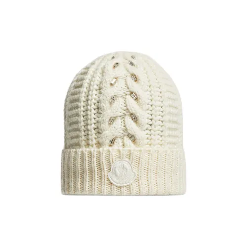 Moncler Alpaca Beanies Женские Белые