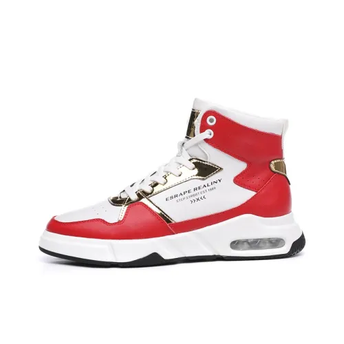 Babinda High Топ Скейтборд Кроссовки Мужские Белый Красный