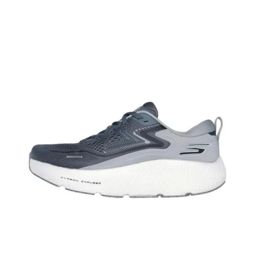 Skechers Go Run Max Road 6 Low Топ Беговые кроссовки Мужской Серый