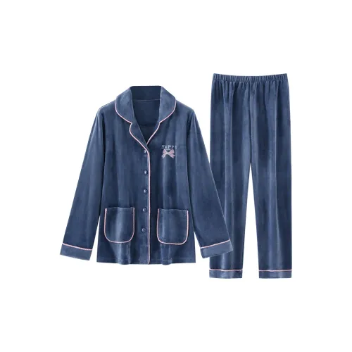 UAVAE ZJ LZSH84007 Синий Женские Пижамные комплекты