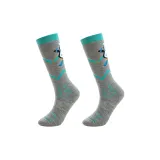 Серые детские лыжные носки