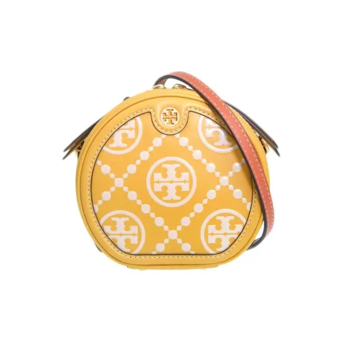 TORY BURCH Телячья кожа Сумка через плечо Женская Горчично-желтая