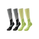 Black Gray+Green Professional Лыжные носки [2-Pack]  
Черный Серый+Зеленый Профессиональные Лыжные носки [2-Пачка]