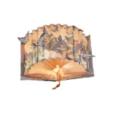 Морская коттедж Утро Журавль Рисование [Древняя Рисунок Пластинка Лампа]