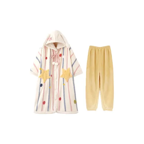 MIOJUER Пижамный комплект женский цвет экрю