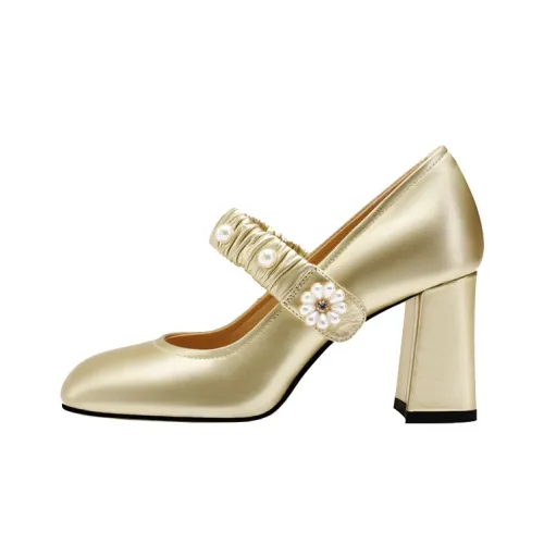 Princess Isabel Грубый каблук Туфли Мэри Джейн Женские