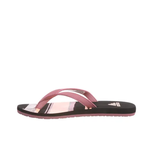 Adidas Eezay Slip-Resistant Quick-Dry Flip-Flops Women's Black Adidas Eezay Противоскользящие Быстросохнущие Шлепанцы Женские Черные