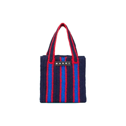 MARNI Cotton Тоут Сумка Сумка для покупок Сумка Женская Синий