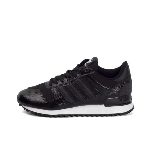 Adidas Originals ZX 700 Slip-resistant Abrasion-resistant Low Top Casual Shoes Women's Black Adidas Originals ZX 700 Противоскользящий Устойчивый к истиранию Низкий Топ Повседневная Обувь Женская Черная