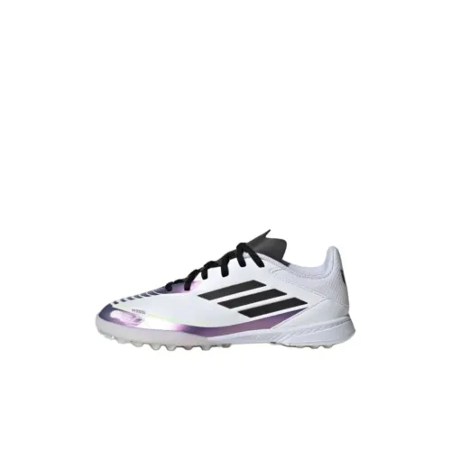 Adidas Детские футбольные бутсы Low Топ Облачный белый/Основной черный/Фиолетовый Kids
