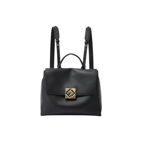 FION Рюкзак из коровьей кожи большой женский многоцветный