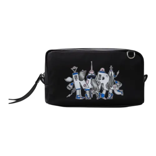 KARL LAGERFELD Полиамид Клатч Косметичка Средний Женский Черный