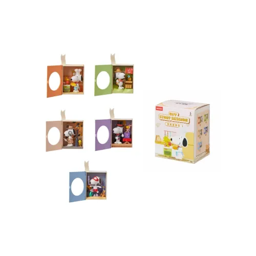 Miniso Snoopy Collection Моя история Слепые коробки Один Mystery Коробка Целая коробка 4 шт