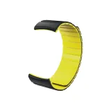 Силиконовые магнитные ремешки для часов в черном и желтом цвете