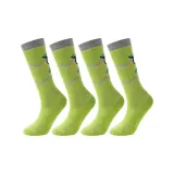 Зеленые детские лыжные носки (набор из 2 пар, упаковка)