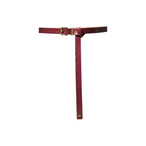 MICHAEL KORS Полиуретан Кожаные ремни Женские Темно-красный