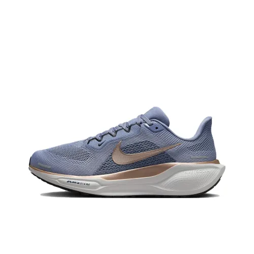 Nike Pegasus 41 Slip-resistant Abrasion-resistant Low Top Беговые кроссовки Женские Blue