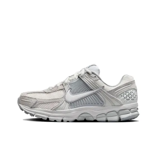 Nike Air Zoom Vomero 5 Slip-resistant Abrasion-resistant Низкий топ Беговые кроссовки Женские Белый Серый