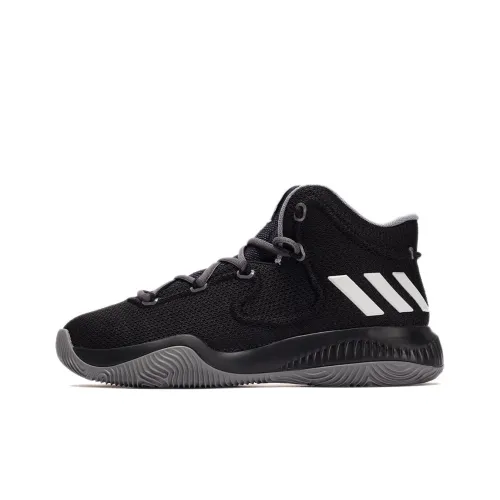 Adidas Crazy Explosive Slip-resistant Abrasion-resistant Shock Absorbers MID Баскетбольные кроссовки Мужской Черный