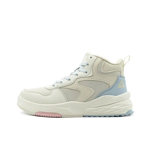 PEAK Термический Износостойкий Высокий Топ Скейтборд Кроссовки Женские Бежевые