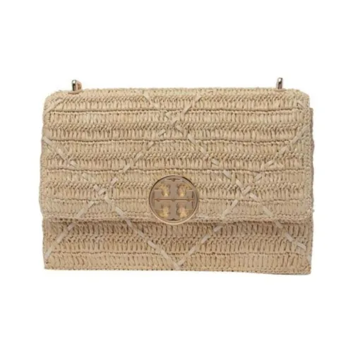 TORY BURCH Miller Raffia Портативная Сумка через плечо Сумка на плечо Женская Естественный