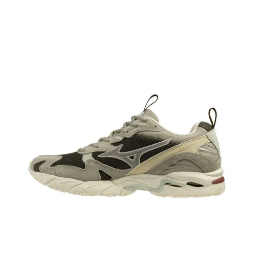 Mizuno Wave Rider 10 Противоскользящий Устойчивый к истиранию Низкий Топ Повседневная обувь Унисекс Серый Бежевый