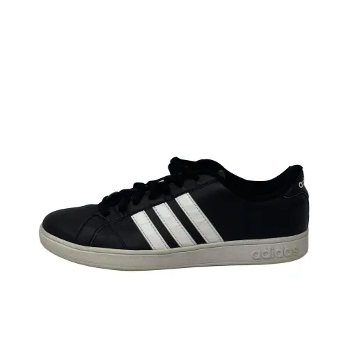 Adidas Cloudfoam Advantage Slip-Resistant Abrasion-Resistant Low-Top Skateboard Shoes Men's Black Adidas Cloudfoam Advantage противоскользящие устойчивые к истиранию низкие топовые скейтбордические кроссовки мужские черные