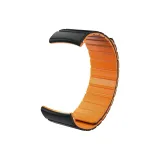 Силиконовые магнитные ремешки для часов в черном и апельсиновом цвете