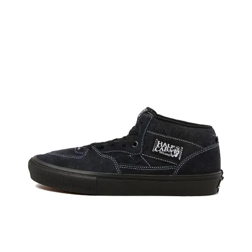 Vans Skate Half Кроссовки для скейтбординга MID Топ Синий черный Женские