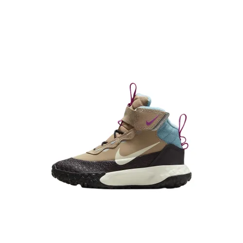 Nike Детские утепленные сапоги MID Топ Коричнево-черный Синий Для дошкольников