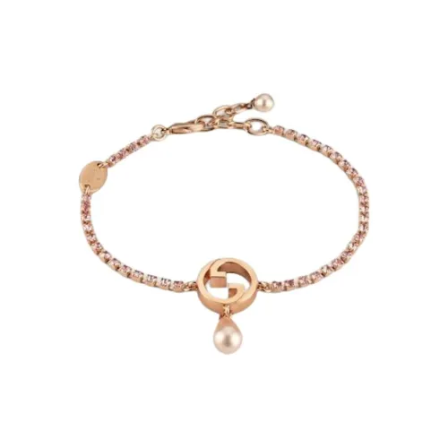 GUCCI Металл Кристалл Смола Браслеты Унисекс Розовое Золото