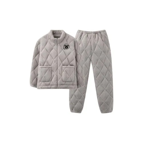 Qiao Ni Tong Пижамный комплект женский светло-серый