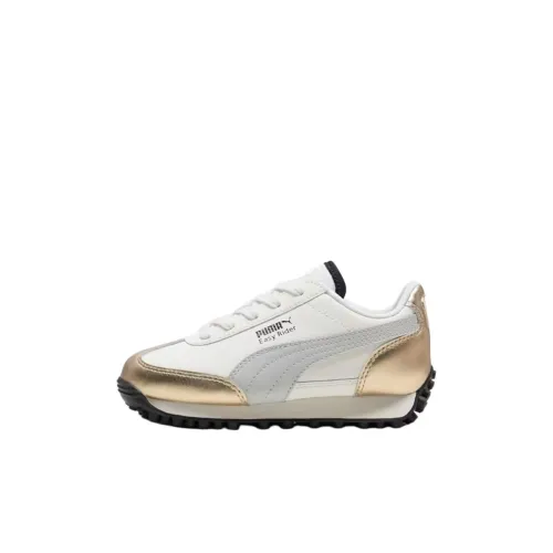 PUMA Easy Rider Low Топ Детские беговые кроссовки Белый золотой Серый для детей 3-7 лет
