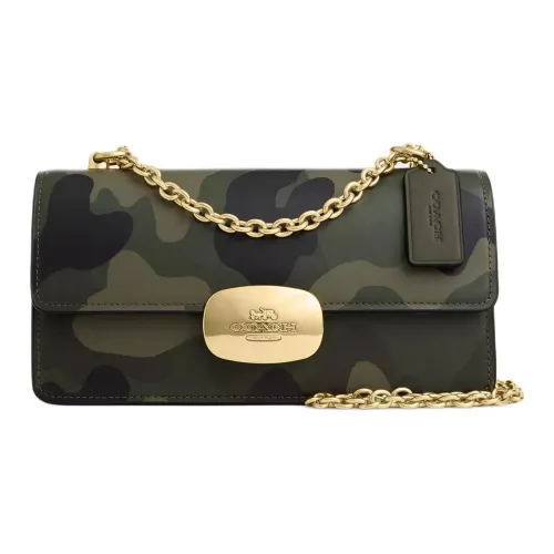 COACH Eliza Утонченный Телячья кожа Сумка через плечо Средний Женские Deep Cypress Многоцветный