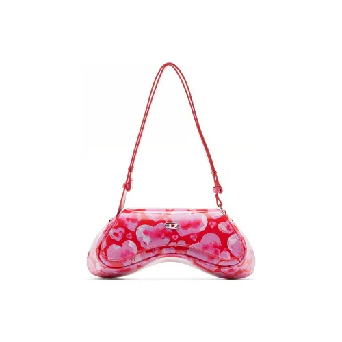 DIESEL Полиуретан Сумка через плечо Женская Розовая