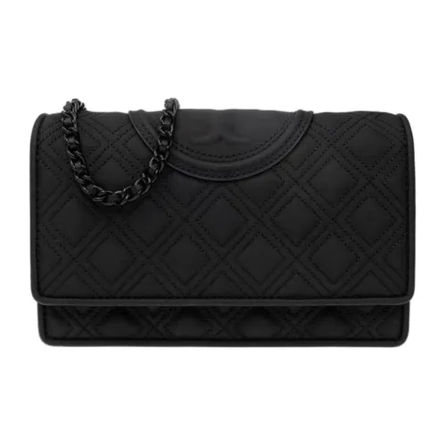 TORY BURCH Fleming кожаный кошелек сумка через плечо женская черный