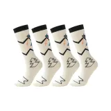 Белые детские лыжные носки (набор из 2 пар, упаковка)
