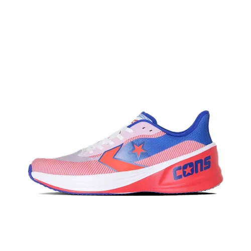 Конверс CONS Low Топ Беговые кроссовки Унисекс Красный Белый Синий