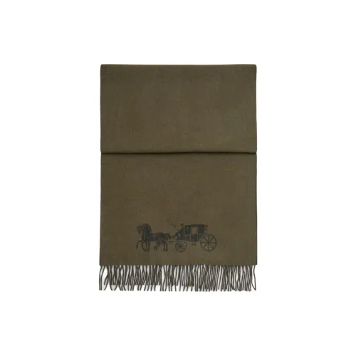 COACH Шерпа Шарфы Унисекс Оливково-зеленый