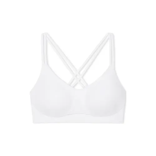 Victoria's Secret VSX ELEVATE Strappy Comfort Спортивный бюстгальтер VS Белый бюстгальтер Women's White