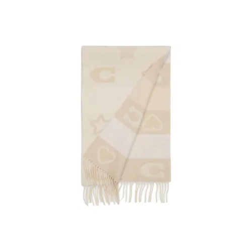 COACH Шерпа Шарфы Унисекс Бежевый