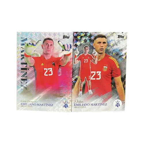 Topps Аргентина Коробка Teka Aston Villa Martinez Big Мартин 2 Пачки Звезда Карточки Карта Проходит Спортивные Карты 2 Штуки