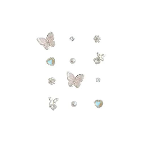 MUYAN Сплав Бабочка Сердце Серьги-гвоздики Набор Женские