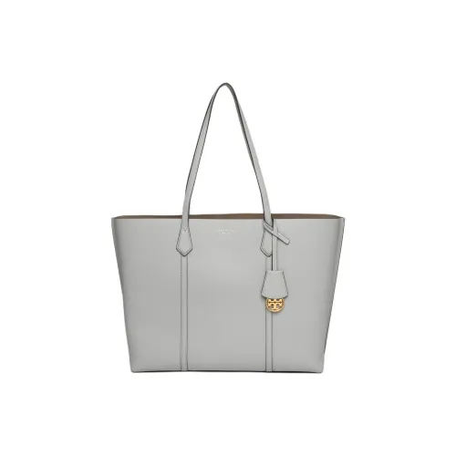 TORY BURCH Perry GRAIN LEATHER Тоут Сумка Сумка для покупок Сумка Женская Перо-серый