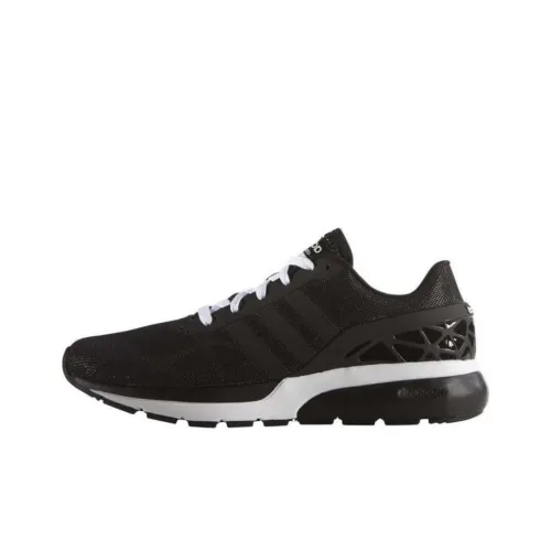 Adidas Cloudfoam Slip-resistant Abrasion-resistant Low Top Casual Shoes Men's Black Adidas Cloudfoam Противоскользящий Устойчивый к истиранию Низкий Топ Повседневная Обувь Мужская Черная