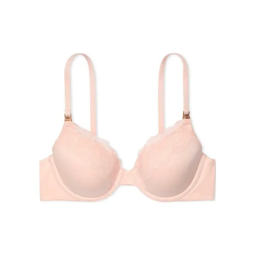 Victoria's Secret Центральная часть By Victoria С легким кроем полностью покрытая кружевная отделка PK Бюстгальтер Женские Pure Розовый