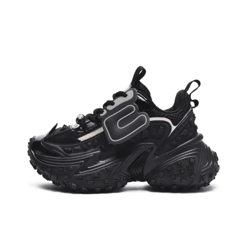 EstherShop Противоскользящие и Износостойкие визуально увеличивают рост Низкие кеды Унисекс Черные