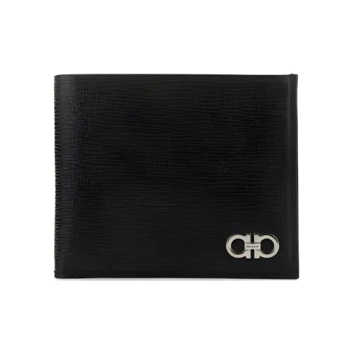 Ferragamo Кошелек из коровьей кожи мужской черный красный