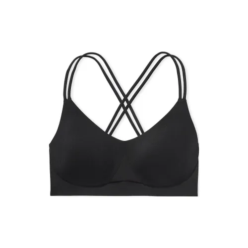 Victoria's Secret VSX ELEVATE Strappy Comfort Спортивный бюстгальтер Черный бюстгальтер Женский Черный